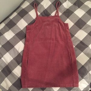 F21 Pink Overall Dress